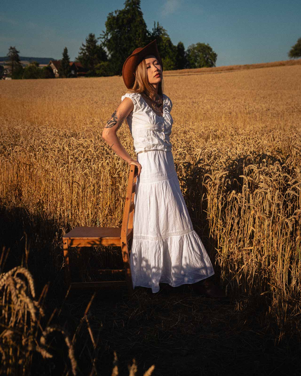Porträt im Western-Look
